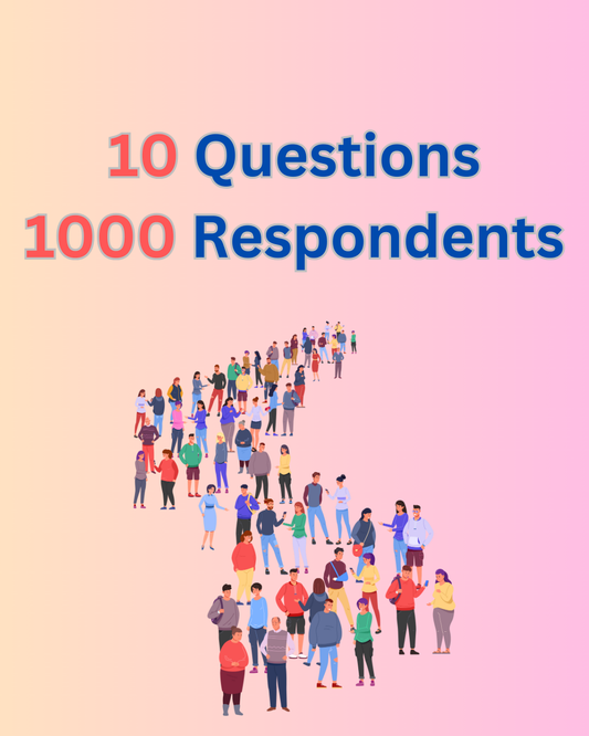 Ten Questions - 1000 Respondents