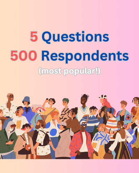 Five Questions - 500 Respondents